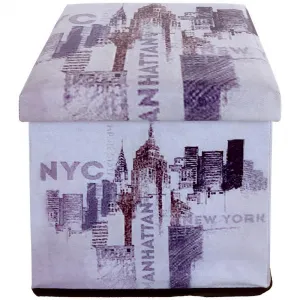 Skladacia taburetka s úložným priestorom, Nyc