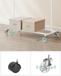 SONGMICS Stojan na oblečenie Furla biely
