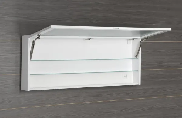 SAPHO - CLOE galérka s LED osvetlením, 120x50x18cm, biela CE120-0030