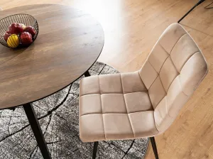 Jedálenská stolička Biola Velvet čierna
