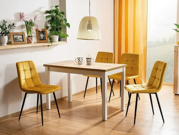 Jedálenská stolička Biola Velvet čierna