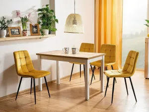 Jedálenská stolička Biola Velvet čierna