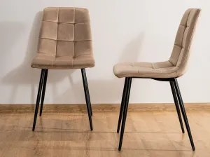 Jedálenská stolička Biola Velvet čierna