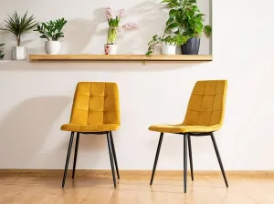Jedálenská stolička Biola Velvet čierna