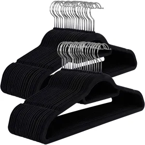 SONGMICS Ramienka na šaty čierne 45 cm 50 ks
