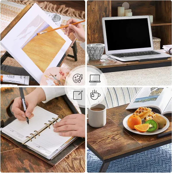 SONGMICS Stojan na notebook Vasagle Inche hnedý