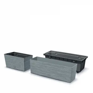 Prosperplast Truhlík FURUSE šedý, varianta 58 cm