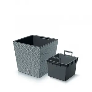 Prosperplast Kvetináč FUSU V betón, varianta 30 cm