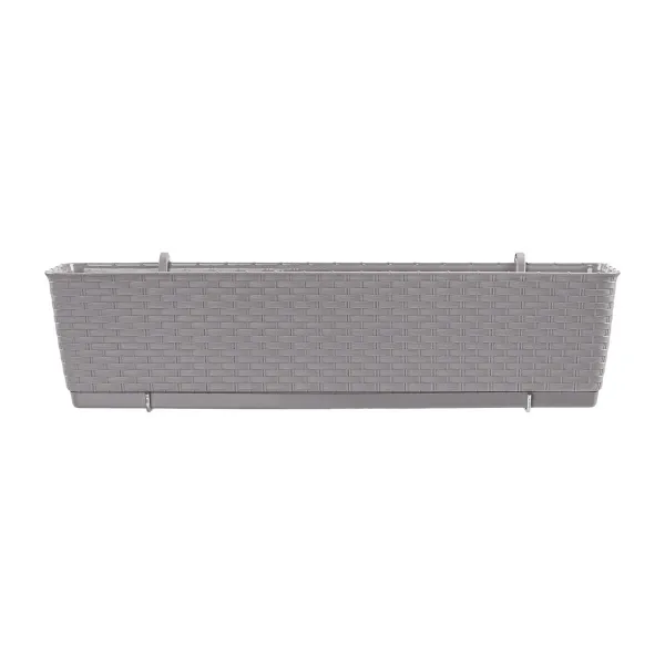 Prosperplast Truhlík s háčikmi TEZIR mocca, varianta 59 cm