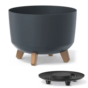 Prosperplast Kvetináč Gracyeen III antracit, varianta 33,9 cm