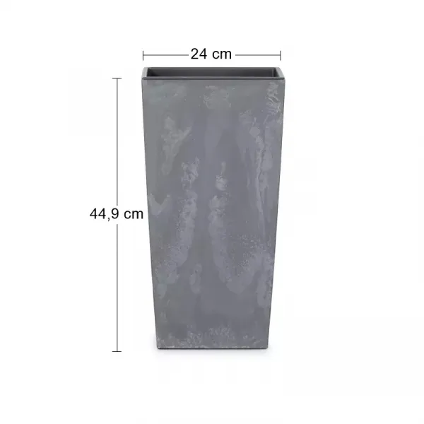 Prosperplast Kvetináč Urbi Special šedý, varianta 24 cm