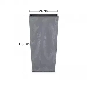 Prosperplast Kvetináč Urbi Special šedý, varianta 24 cm