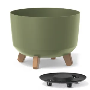 Prosperplast Kvetináč Gracyeen III zemito zelený, varianta 29 cm