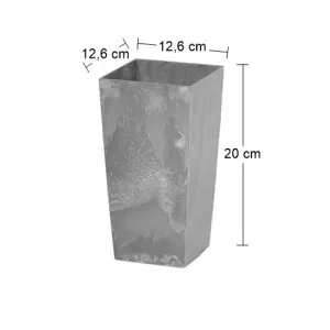 Prosperplast Kvetináč Urbi Special šedý, varianta 12,6 cm