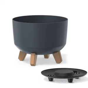 Prosperplast Kvetináč Gracyeen III antracit, varianta 23,8 cm
