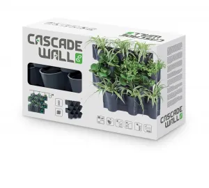 Prosperplast Závesné kvetináče CASCADE WALL antracit