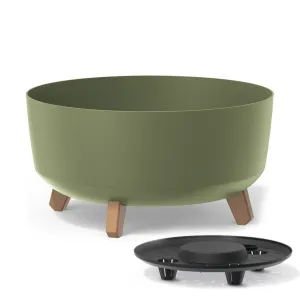 Prosperplast Kvetináč Gracyeen zemito zelený, varianta 38 cm