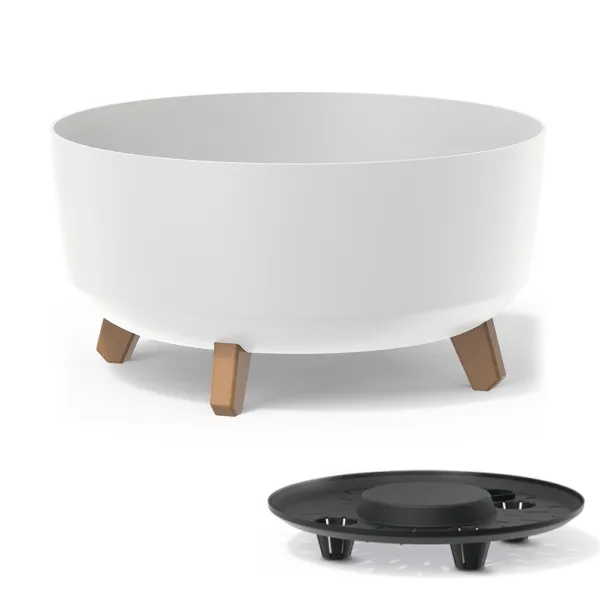 Prosperplast Kvetináč Gracyeen biely, varianta 38 cm