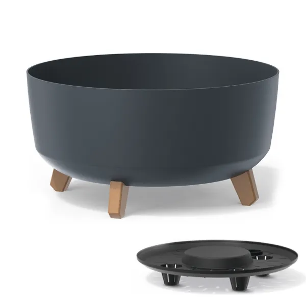 Prosperplast Kvetináč Gracyeen antracit, varianta 38 cm