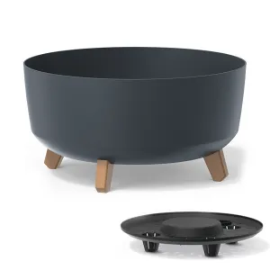 Prosperplast Kvetináč Gracyeen antracit, varianta 38 cm