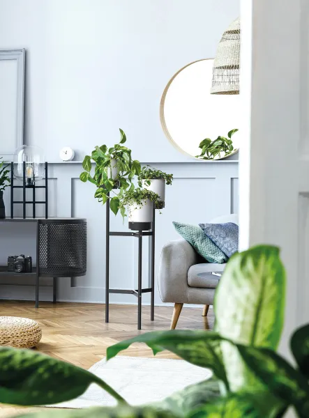 Prosperplast Stojan na kvety BLOOME 125 cm biely/čierny