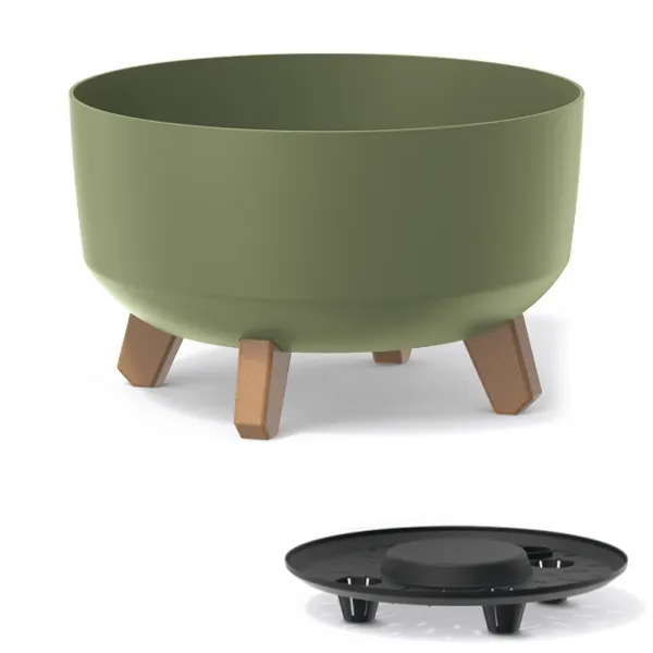 Prosperplast Kvetináč Gracyeen zemito zelený, varianta 28,5 cm