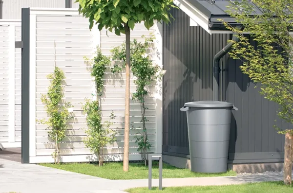 Prosperplast Plastová nádoba s úchyty Smooth světle šedá, varianta 80 l