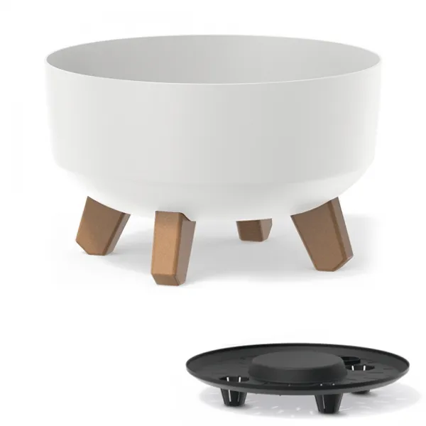Prosperplast Kvetináč Gracyeen biely, varianta 28,5 cm