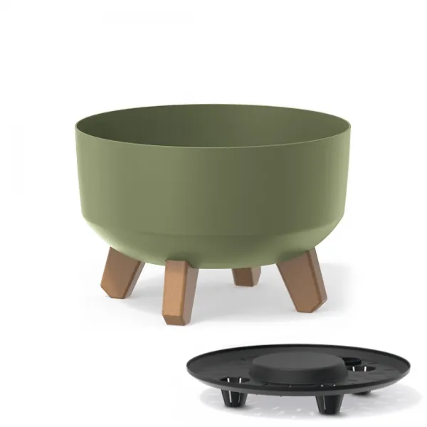 Prosperplast Kvetináč Gracyeen zemito zelený, varianta 23,5 cm