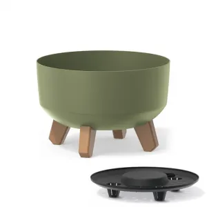 Prosperplast Kvetináč Gracyeen zemito zelený, varianta 23,5 cm