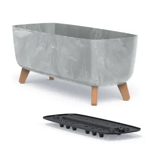 Prosperplast Kvetináč GRACIE III šedý, varianta 58 cm