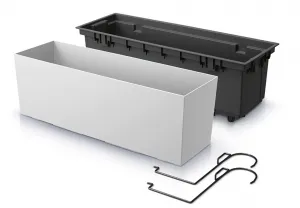 Prosperplast Hrantík CORBI s hákmi a vkladom biely, varianta 58 cm