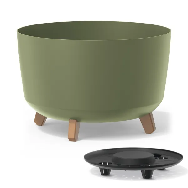 Prosperplast Kvetináč Gracyeen III zemito zelený, varianta 39 cm