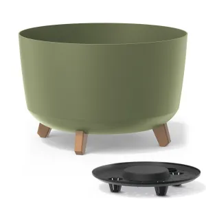 Prosperplast Kvetináč Gracyeen III zemito zelený, varianta 39 cm
