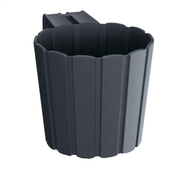 Prosperplast Závesný kvetináč Boarde Hook antracit