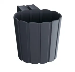 Prosperplast Závesný kvetináč Boarde Hook antracit