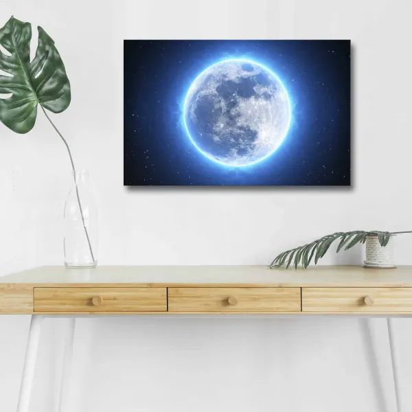 Hanah Home Obraz s led osvetlením Planéta 70x45 cm