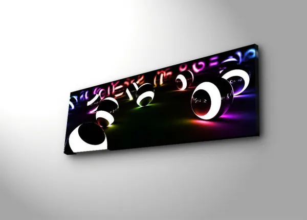 Hanah Home Obraz s LED osvetlením Svietiaca guľa 90x30 cm