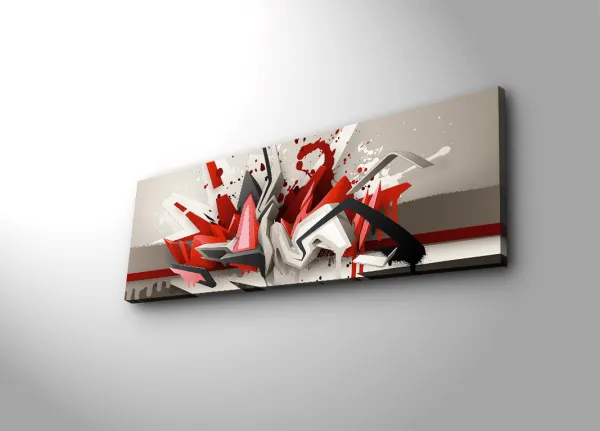 Hanah Home Obraz s led osvetlením Graffiti 90x30 cm