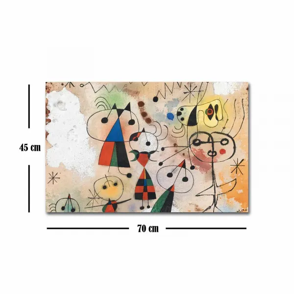 Hanah Home Obraz KARNEVAL HARLEKINOV, J. MIRÓ 45x70 cm