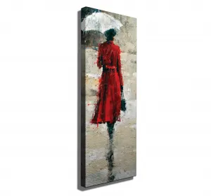 Hanah Home Obraz Woman In Red 30x80 cm