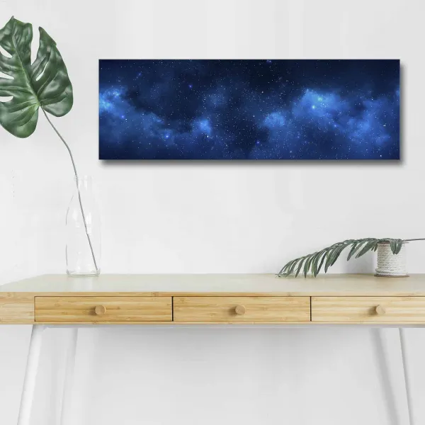 Hanah Home Obraz s led osvetlením Galaxie 90x30 cm