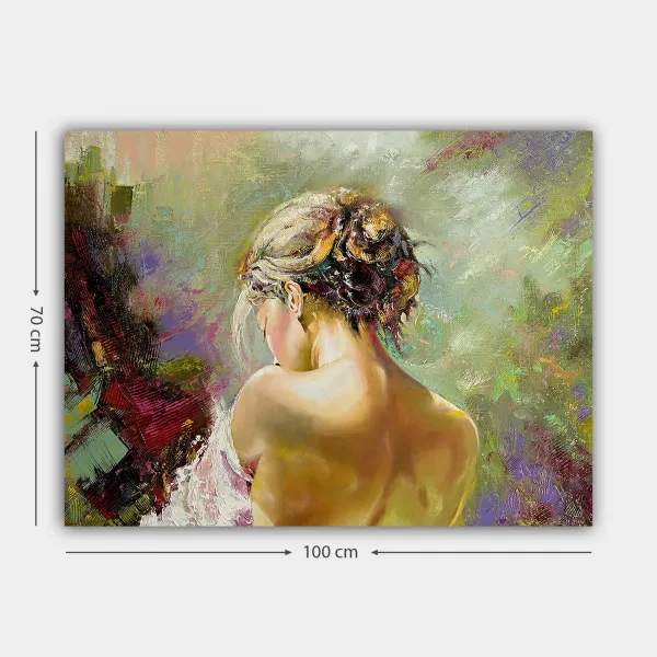 Hanah Home Obraz WOMAN WITH COLORS 70x100 cm
