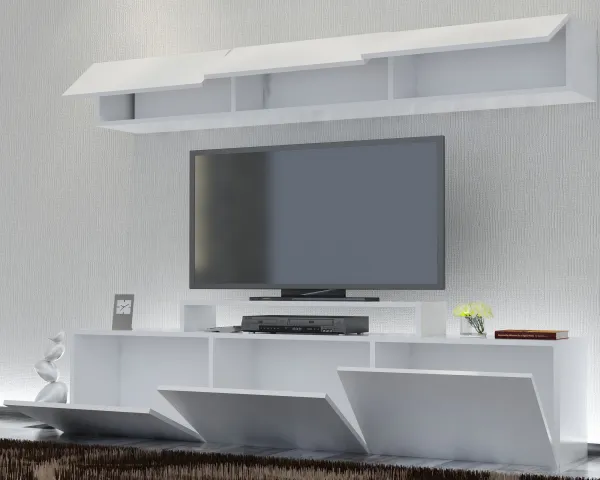 Kalune Design Obývací stěna LINIE 180 cm bílá
