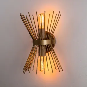 Opviq Nástenná lampa Kirpi zlatá