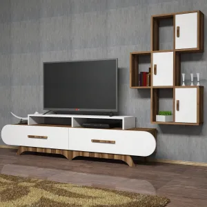 ASIR TV stolík FLORA S orech biely