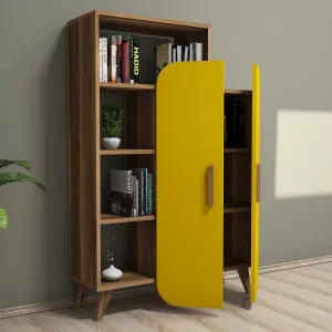 ASIR Regál na knihy FORM orech žltý