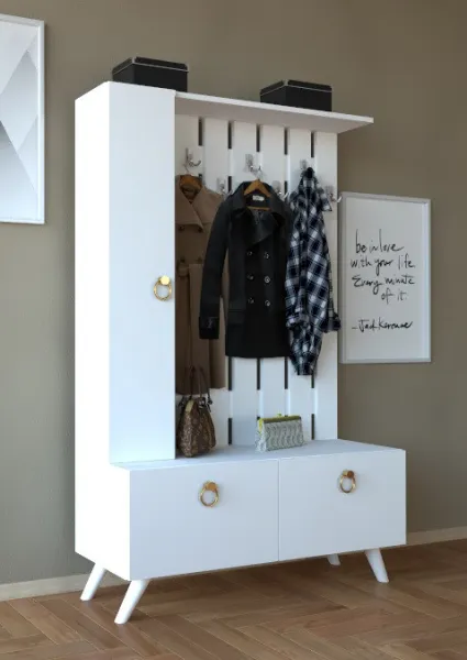 Hanah Home Předsíňová stěna Lala bílá