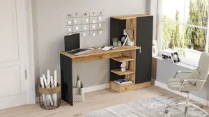 ASIR Stôl TELE borovica atlantic black