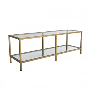 Hanah Home TV stolík Basic zlatý